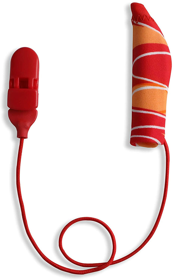 Ear Gear FM Corded (Mono) | 2"-3" Hearing Aids | Orange-Red
