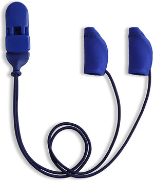 Ear Gear Micro Corded (Binaural) | Up to 1" Hearing Aids | Blue