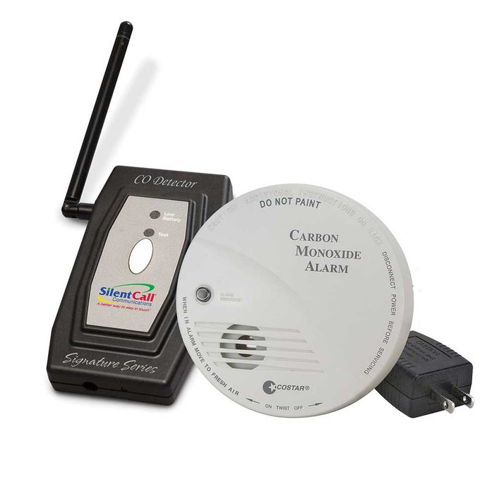 Silent Call Signature Series Carbon Monoxide Detector with Transmitter