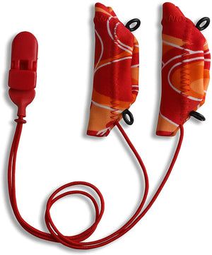 Ear Gear Cochlear Corded Eyeglasses | Orange-Red