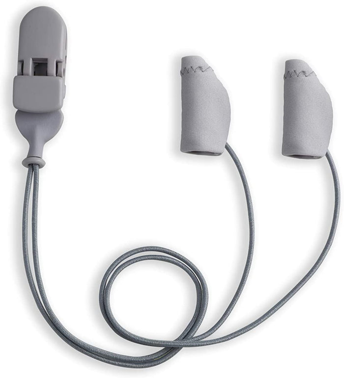 Ear Gear Micro Corded (Binaural) | Up to 1" Hearing Aids | Grey