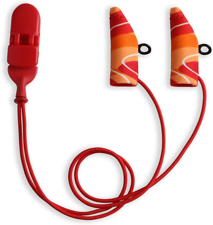 Ear Gear Mini Corded Eyeglasses | Orange-Red