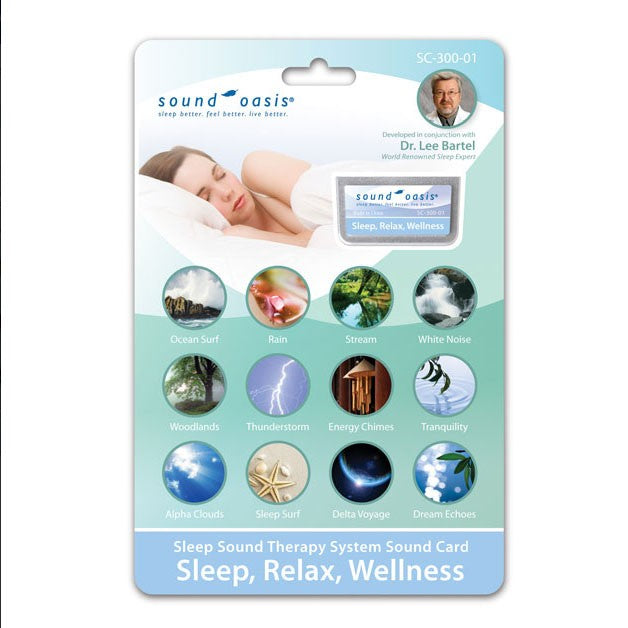 Sound Oasis Sleep Relaxation Wellness Sound Card for S-650 / S-660 / S-665 Sound Therapy Systems